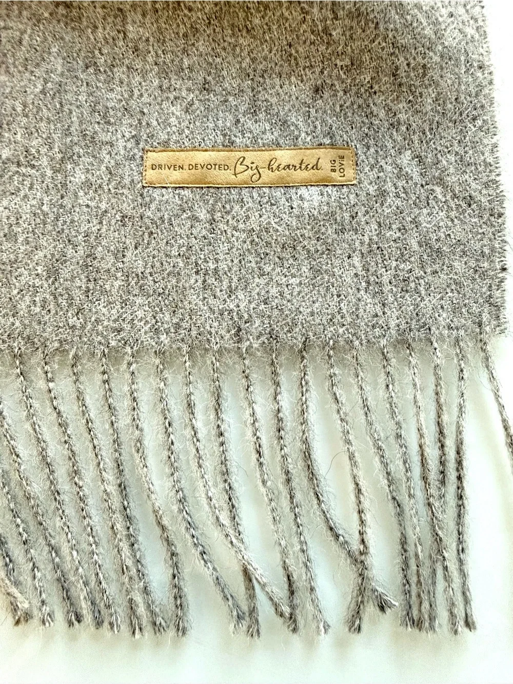 BIG LOViE Soul Collection KJ grey 100% Alpaca Throw Blanket Made in Peru New